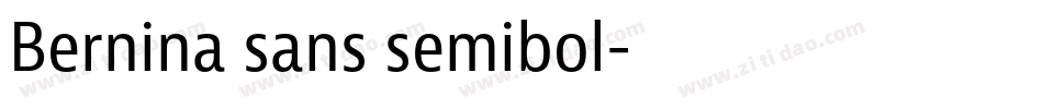 Bernina sans semibol字体转换